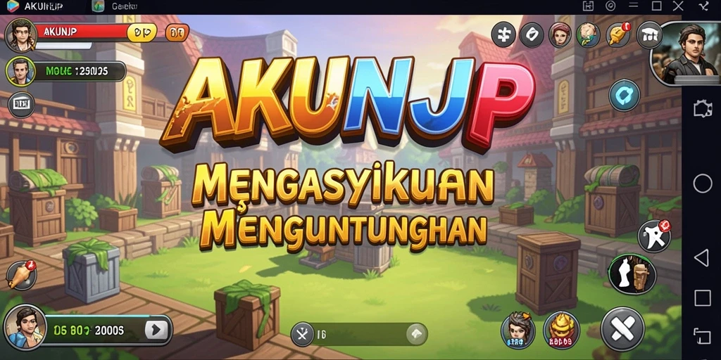 Tampilan screenshot gameplay <strong>AKUNJP</strong> menunjukkan perkembangan karakter dalam mode Idle.