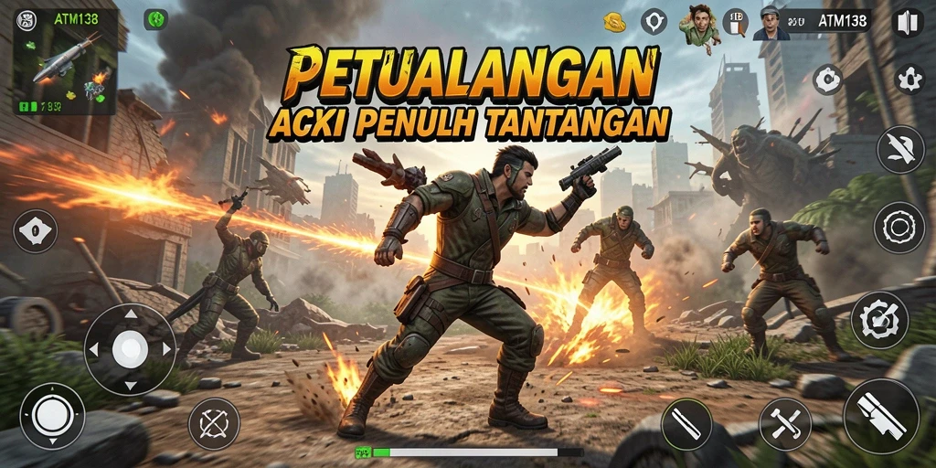 Tampilan gameplay seru dan mendebarkan di ATM138.