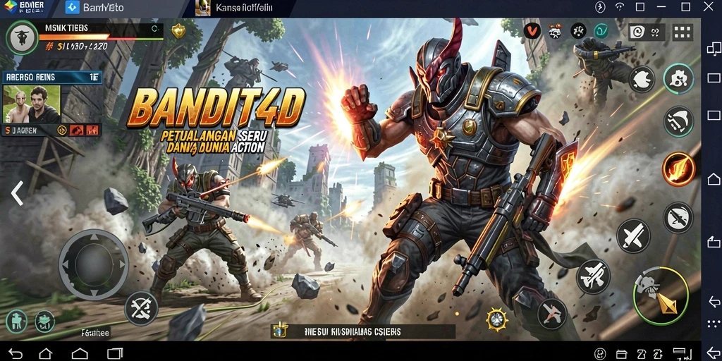 Tampilan gameplay seru dari BANDIT4D yang penuh aksi.