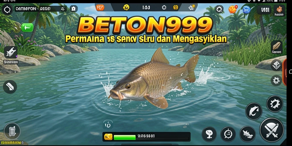 Tampilan screenshot permainan memancing yang menarik dan seru.
