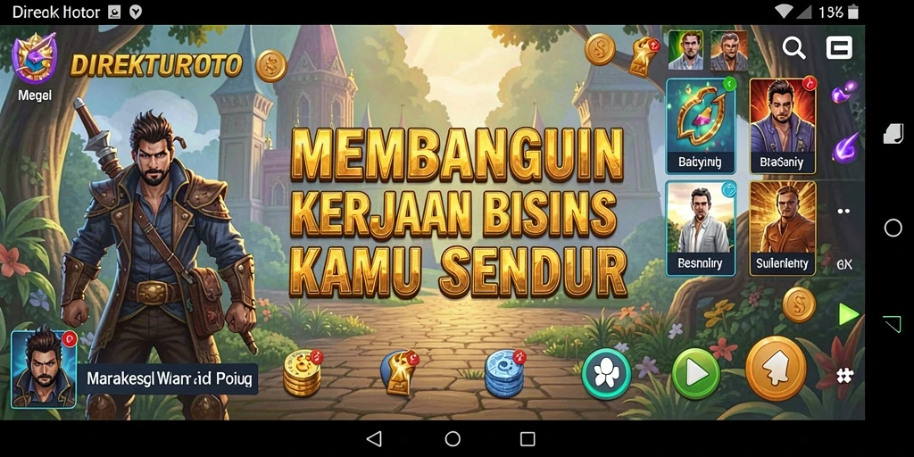 Menampilkan gameplay Tycoon yang seru dan menantang.