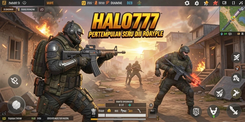 Gameplay seru dalam HALO777 yang menampilkan aksi Battle Royale.