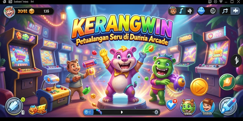 Tampilan screenshot KERANGWIN yang menampilkan aksi seru dalam gameplay Arcade.