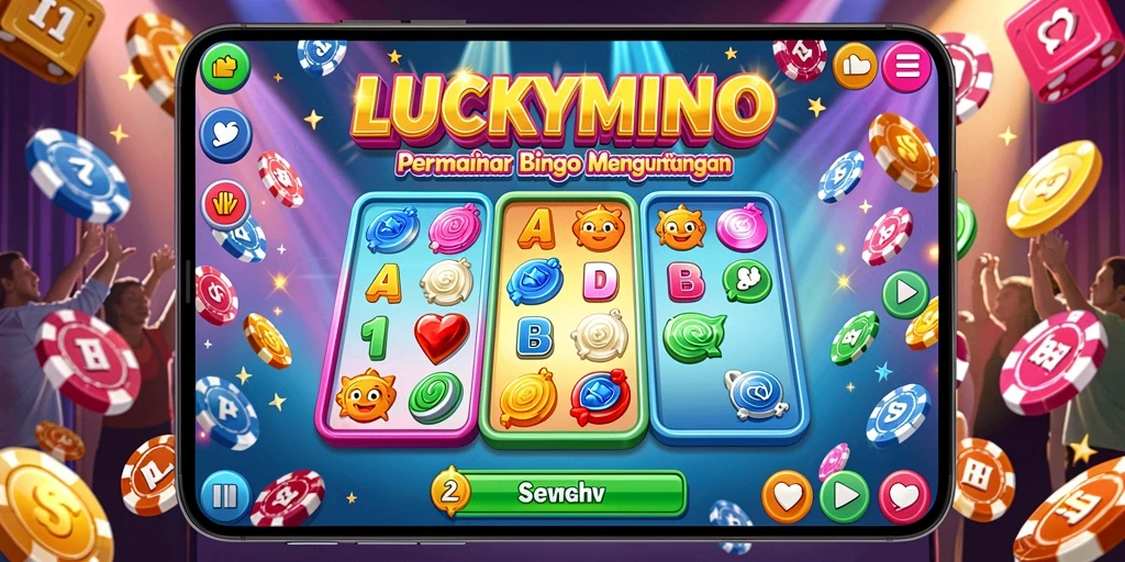 Tampilan permainan Bingo yang seru di LUCKYMINO.