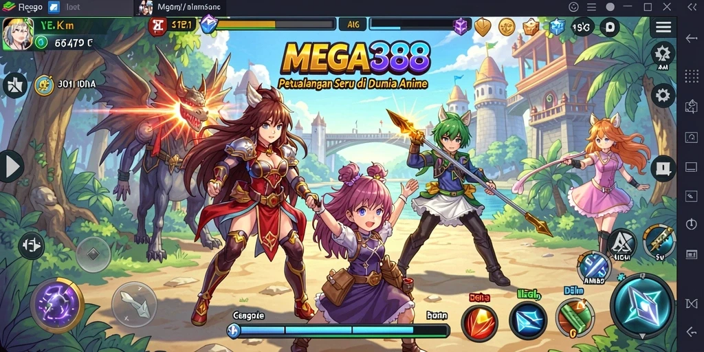 Tampilan menakjubkan dari gameplay Anime yang mendebarkan.
