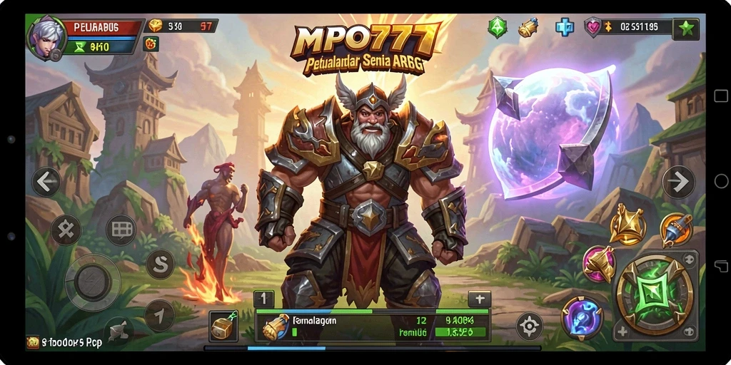 Screenshot MPO777 menampilkan aksi pertempuran seru di dunia ARPG.