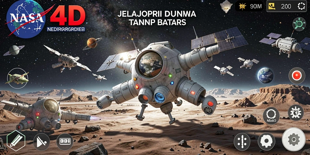 Tangkapan layar gameplay <strong>NASA4D</strong> di dunia terbuka yang menakjubkan.