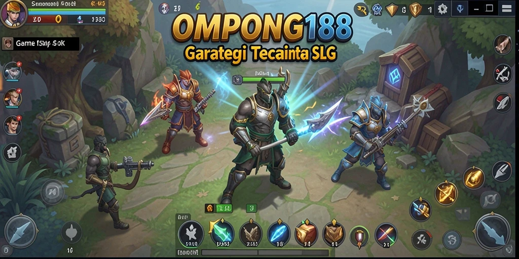 Tangkapan layar OMPONG188 menampilkan pertempuran strategis yang mendebarkan di dunia permainan.
