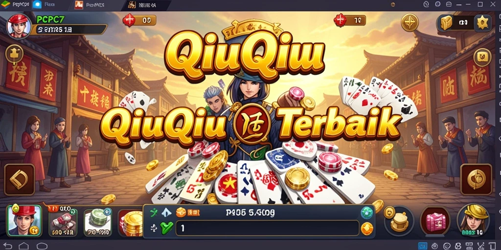 Screenshot utama PCPC7 menampilkan gameplay QiuQiu yang seru.