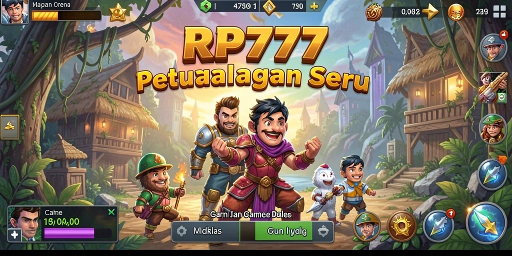 Screenshot gameplay RP777 menampilkan momen seru dalam permainan Idle.