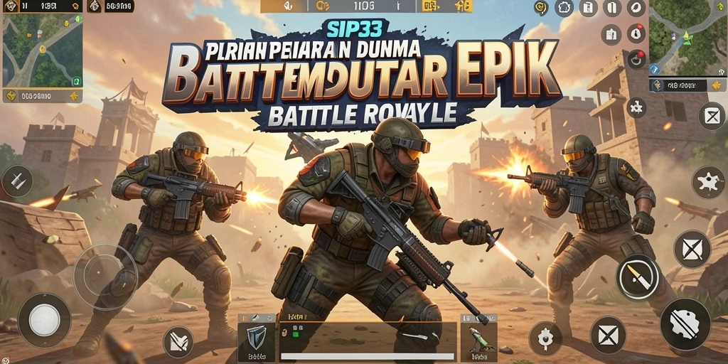 Gameplay Battle Royale di SIP33 yang seru dan mendebarkan.