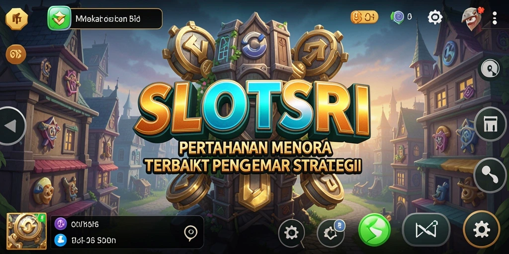 Tampilan menarik dari gameplay SLOTSRI dalam pertarungan Tower Defense.