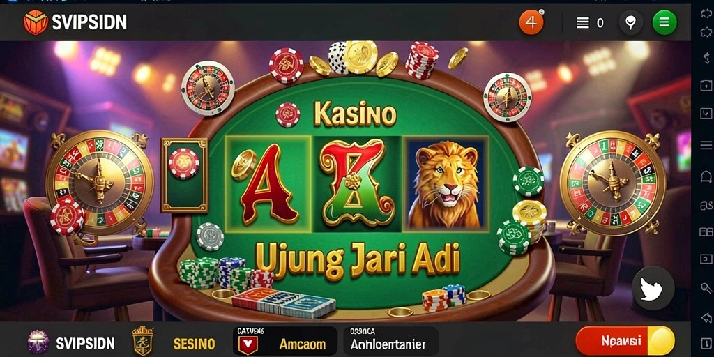 Tangkapan layar utama SVIPSIDN menampilkan gameplay kasino yang seru dan menarik.
